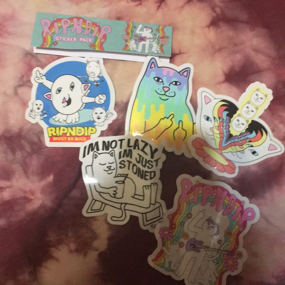 5 Special RipnDip Stickers!!! ❤️🐈